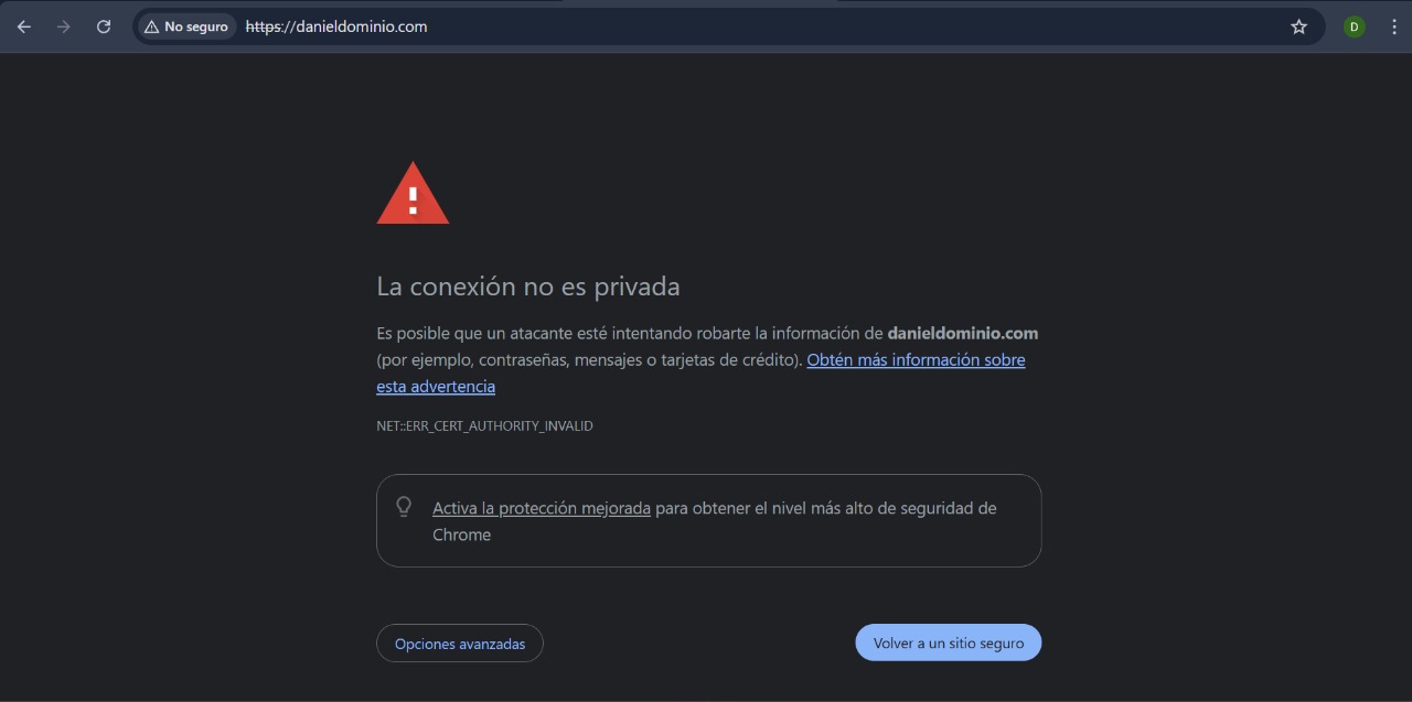 Advertencia de seguridad